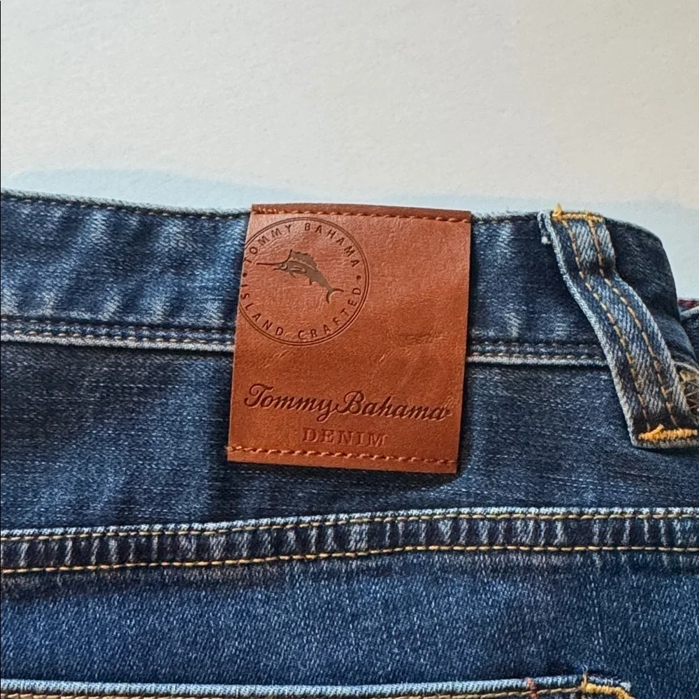 Tommy Bahama Men’s Authentic Premium Denim Deep Blue Straight Jeans